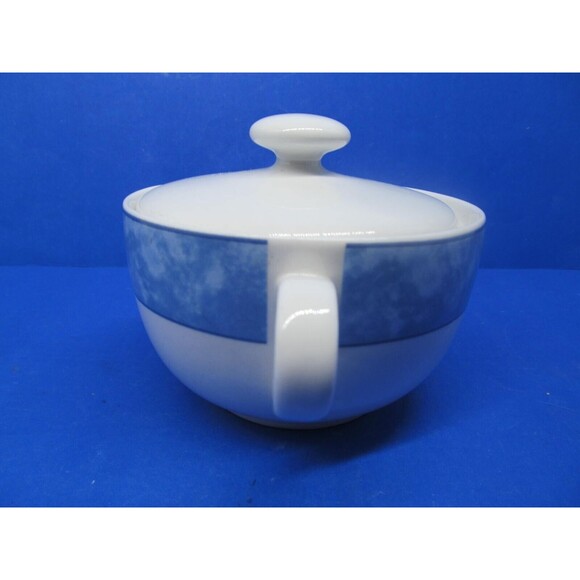 Wolfgang Puck Spago Blue Bistro Collection Covered Sugar Dish VGC - Picture 4 of 8